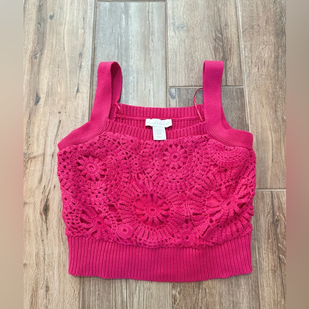 House of Harlow 1960 crop tank pink size XS